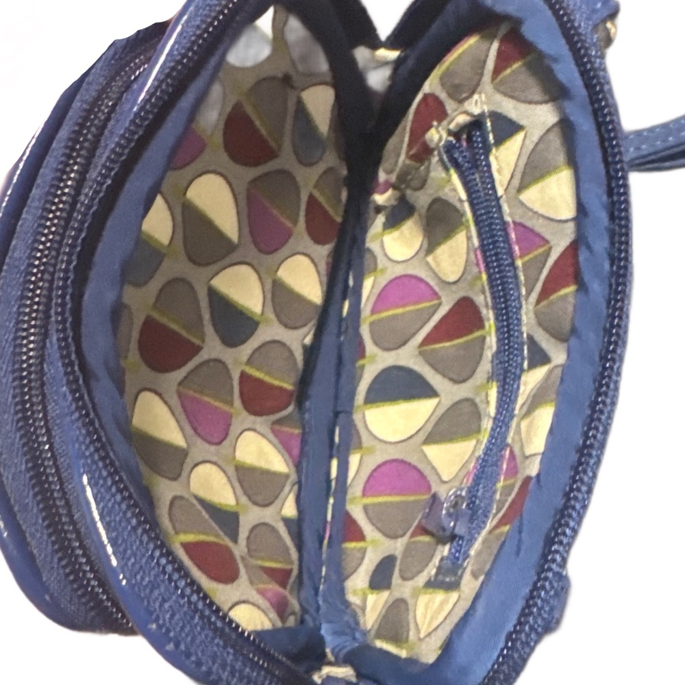 Vera Bradley Quilted Blue Wristlet Bag - Picture 3 of 5